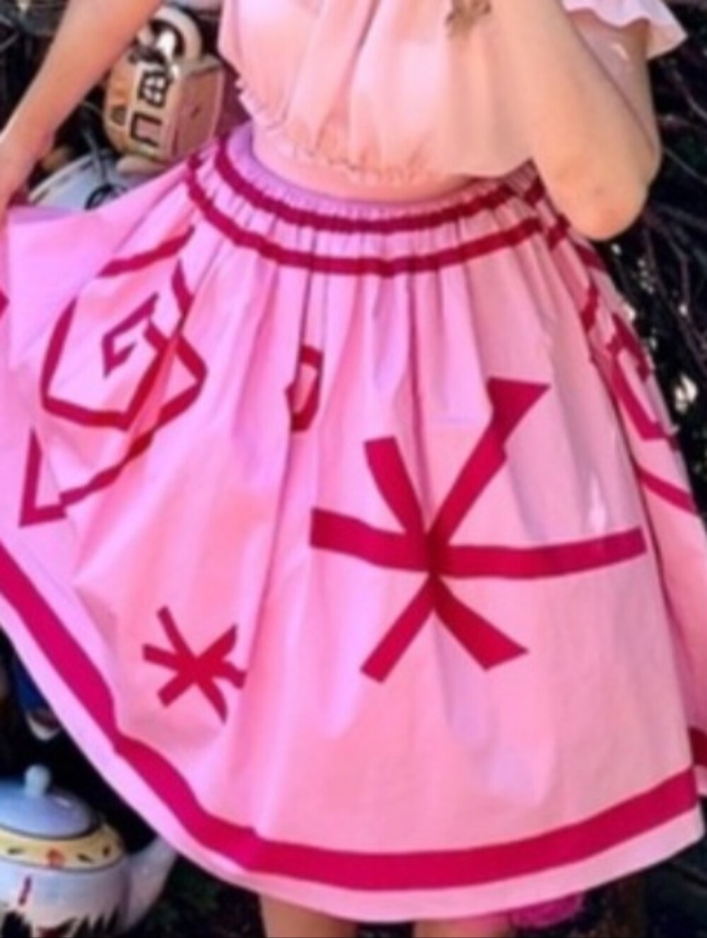 Disney Parks Dress Shop Alice In Wonderland Teacup Pink Midi Skirt Small